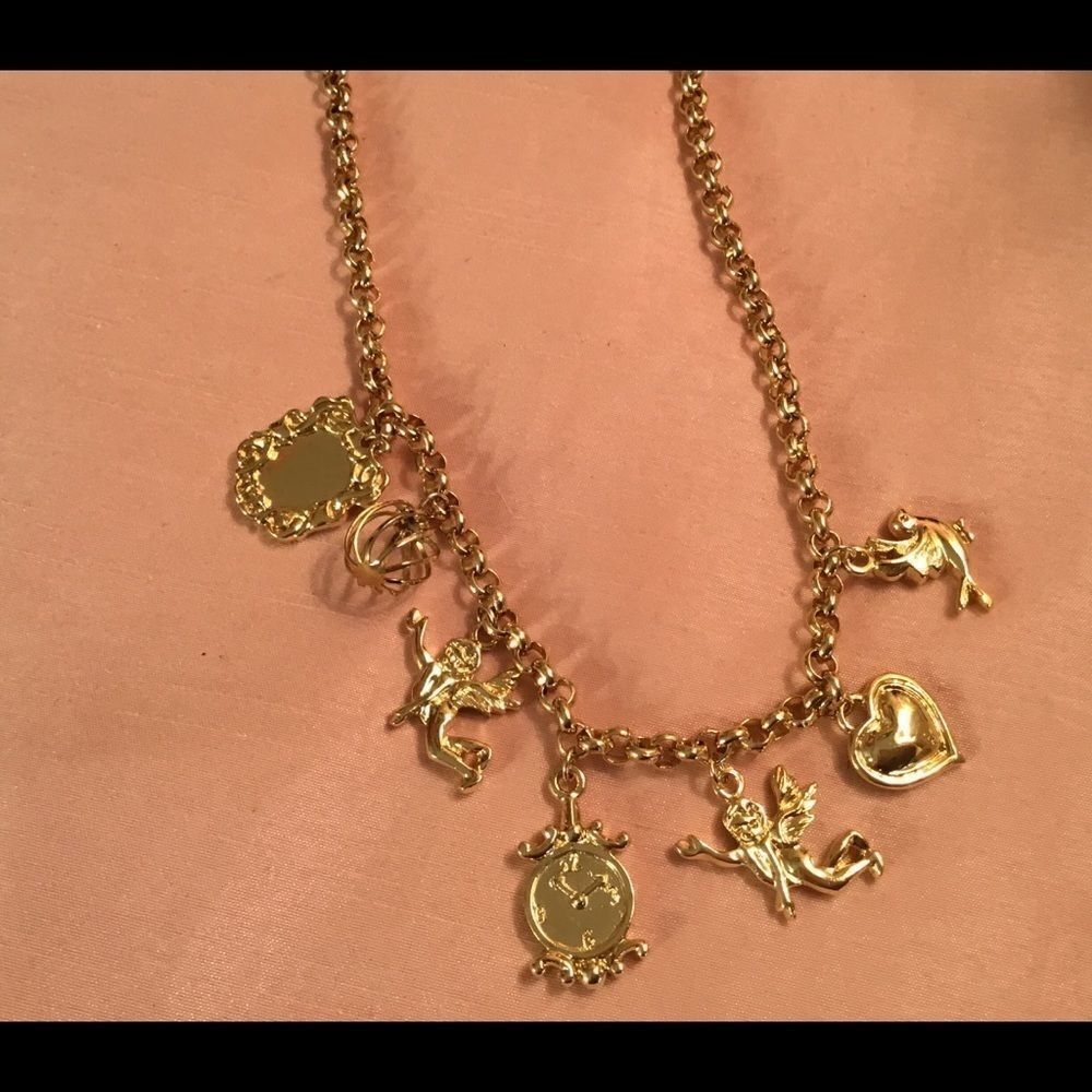 Goldltone Charm Necklace